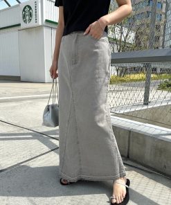 andme 「andme」 ロングスカート M グレー レディース